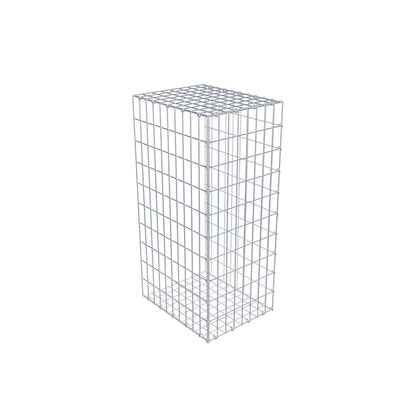 Gabião tipo 2 100 cm x 50 cm x 40 cm, malhagem 5 cm x 10 cm, anel C