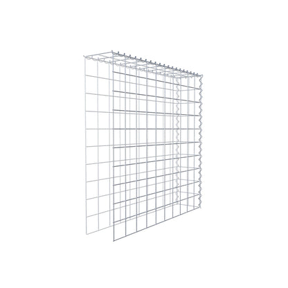 Gabião tipo 4 100 cm x 100 cm x 20 cm (C x A x P), malhagem 10 cm x 10 cm, espiral