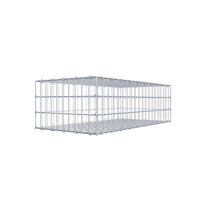 Gabion 100 cm x 30 cm x 50 cm (L x H x D), maskstorlek 5 cm x 10 cm, C-ring
