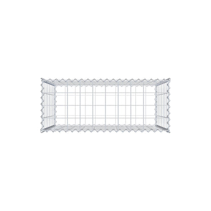 Gabião 100 cm x 80 cm x 40 cm (C x A x P), malhagem 10 cm x 10 cm, espiral