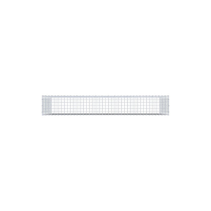 Gabião 200 cm x 100 cm x 30 cm (C x A x P), malhagem 5 cm x 5 cm, anel C