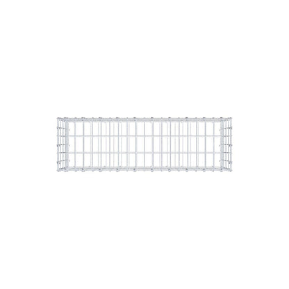 Gabião 100 cm x 40 cm x 30 cm (C x A x P), malhagem 5 x 10 cm, anel espiral