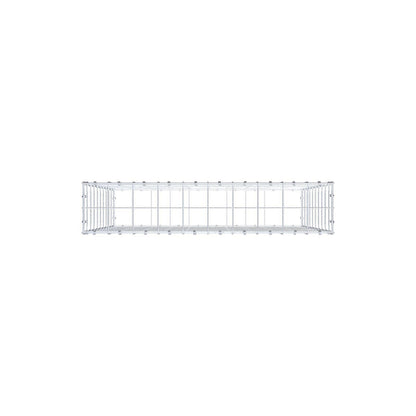 Gabion 100 cm x 100 cm x 20 cm (L x H x D), mesh size 10 x 10 cm, spiral ring