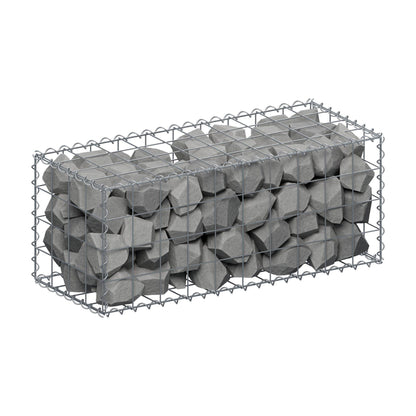 Gabião 100 cm x 40 cm x 40 cm (C x A x P), malhagem 10 cm x 10 cm, espiral