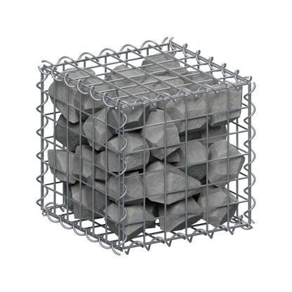 Gabione 30 cm x 30 cm x 30 cm (L x H x T), Maschenweite 5 cm x 5 cm, Spirale