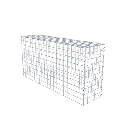 Gabião tipo 3 200 cm x 100 cm x 50 cm (C x A x P), malhagem 10 cm x 10 cm, espiral