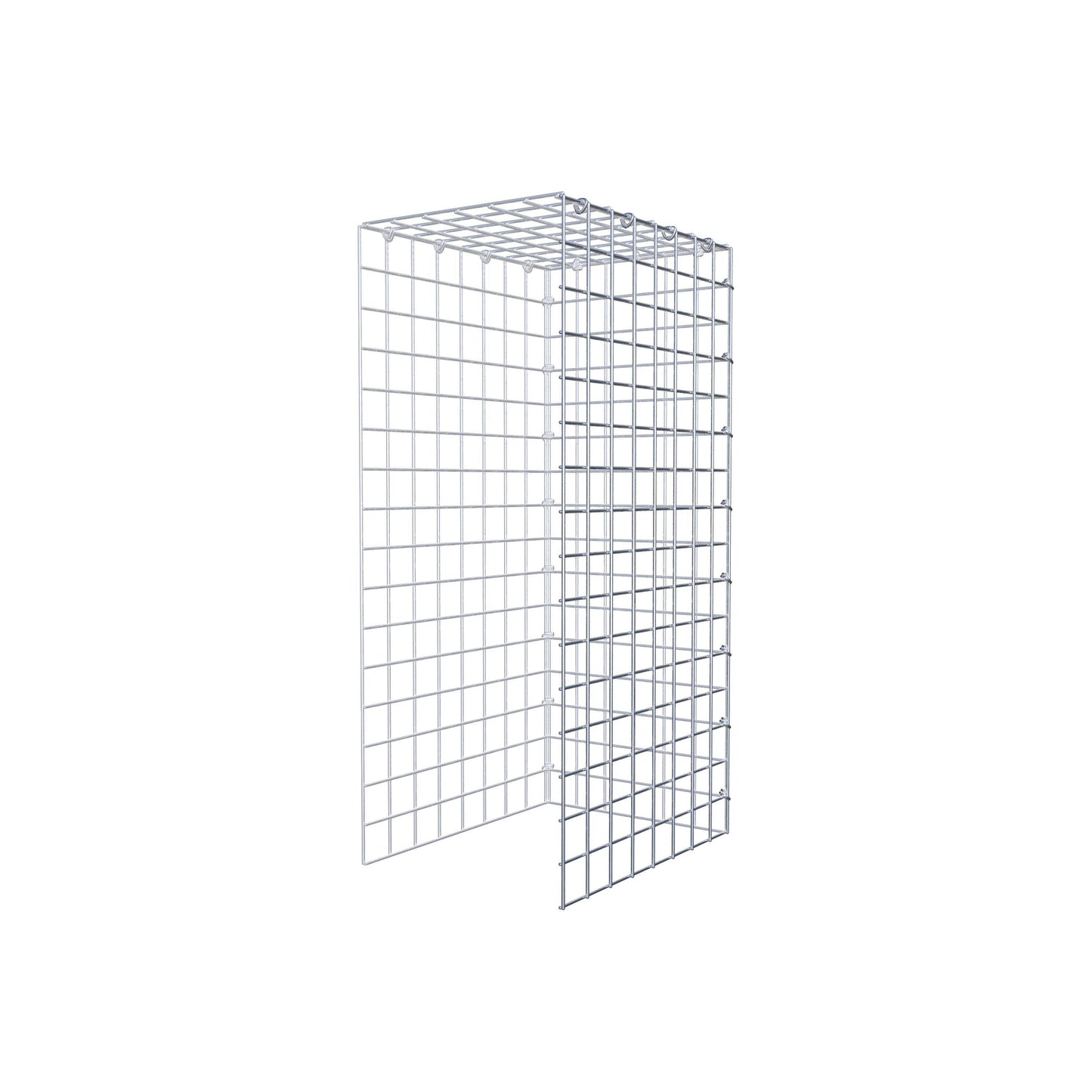 Gabião Tipo 4 80 cm x 40 cm x 30 cm (C x A x P), malhagem 5 cm x 5 cm, anel C