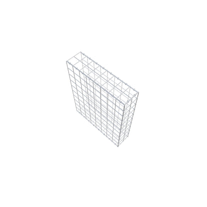 Monteret gabion type 2 100 cm x 80 cm x 20 cm (L x H x D), maskestørrelse 10 cm x 10 cm, C-ring