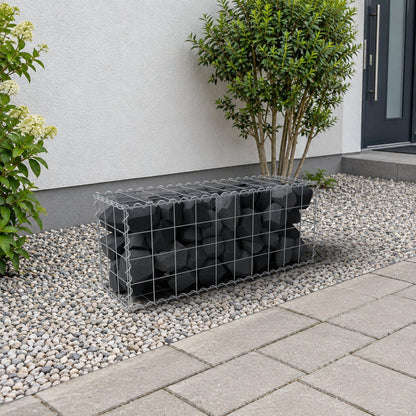 Gabion 100 cm x 40 cm x 30 cm (L x H x D), mesh size 10 cm x 10 cm, spiral