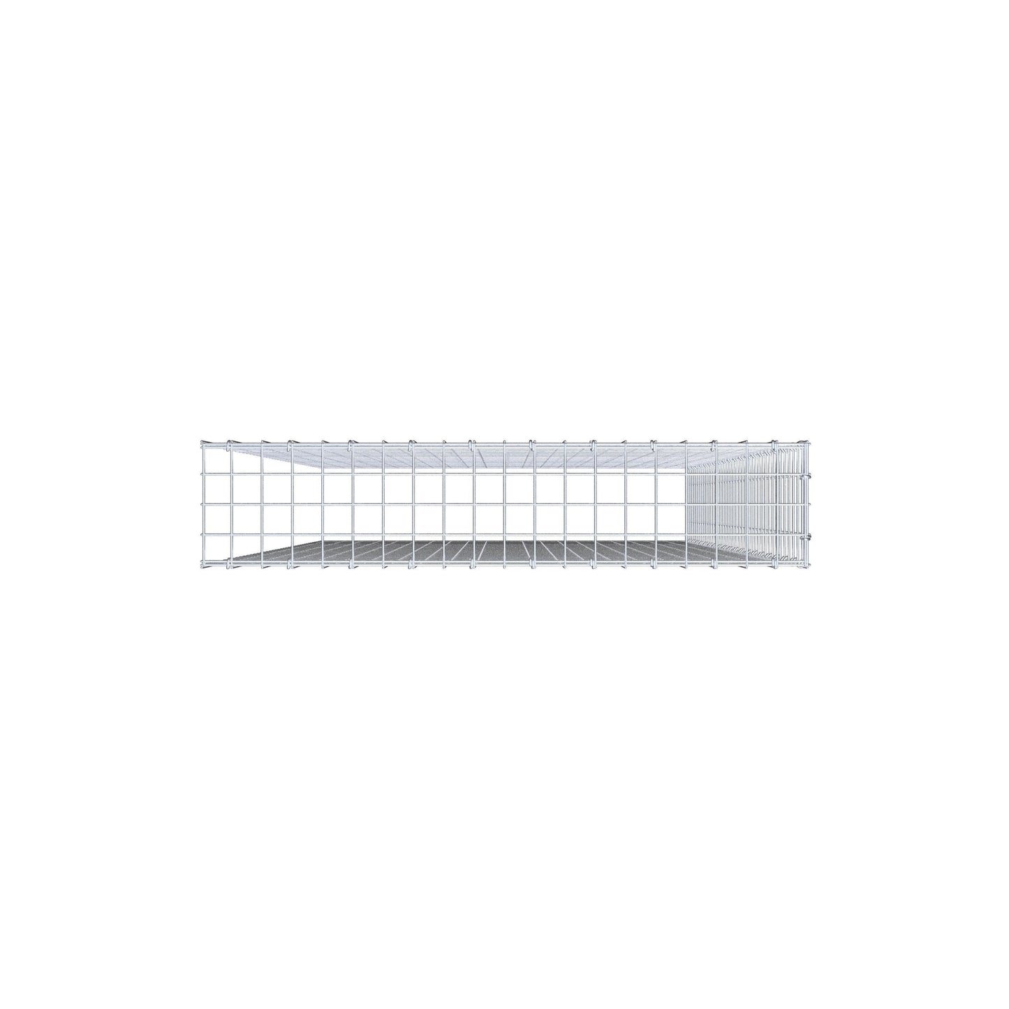 Gabião Tipo 4 200 cm x 100 cm x 20 cm (C x A x P), malhagem 5 cm x 5 cm, anel C