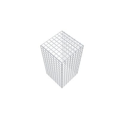 Gabião Tipo 4 80 cm x 40 cm x 40 cm (C x A x P), malhagem 5 cm x 5 cm, anel C