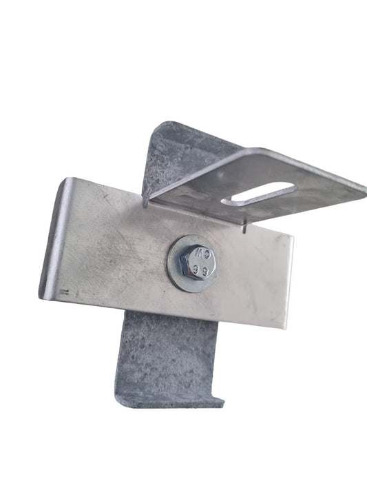 Grampo com suporte de cerca, malha 10 x 10 cm, galvanizado
