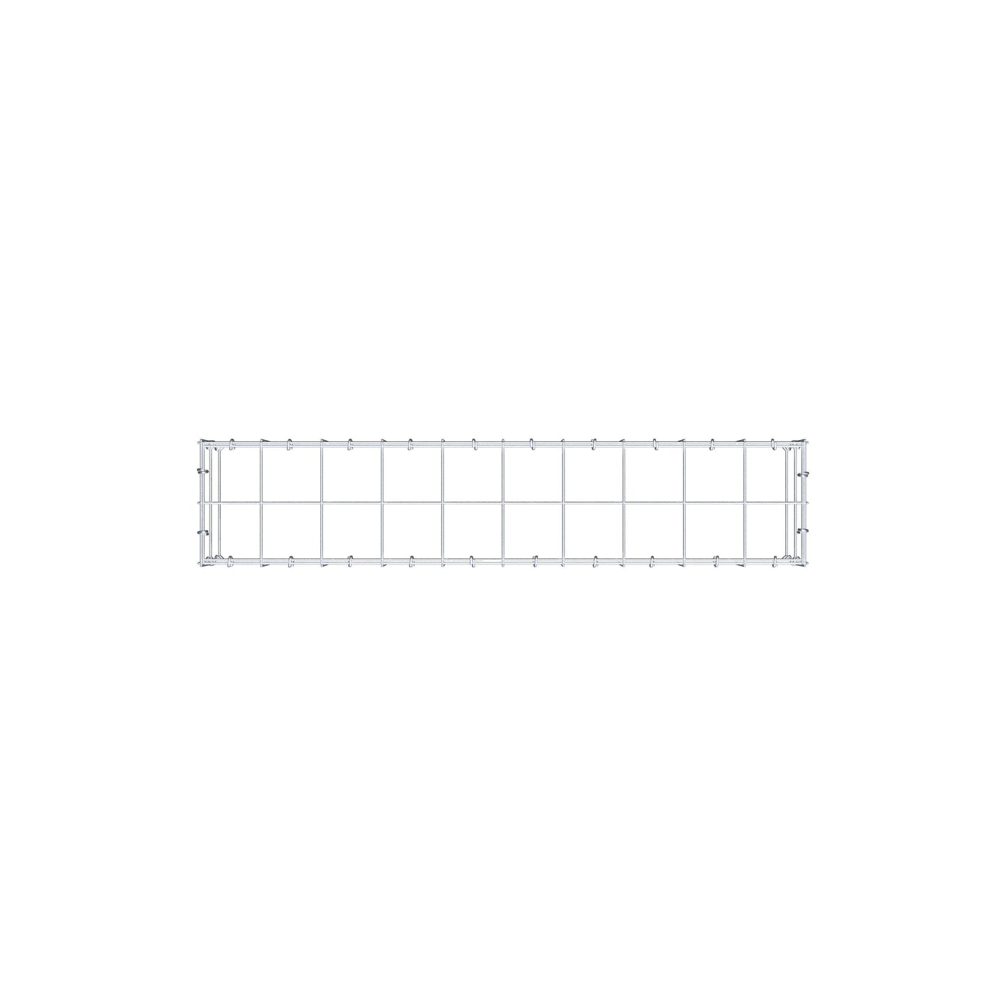 Gabbione aggiuntivo di tipo 3 100 cm x 20 cm x 20 cm (L x H x P), maglia 10 cm x 10 cm, anello a C