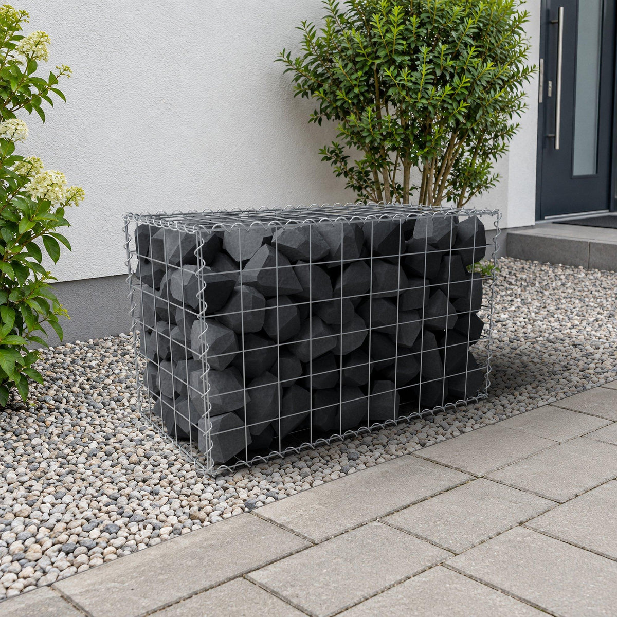 Gabion 100 cm x 60 cm x 50 cm (L x H x D), maskestørrelse 10 cm x 10 cm, spiral