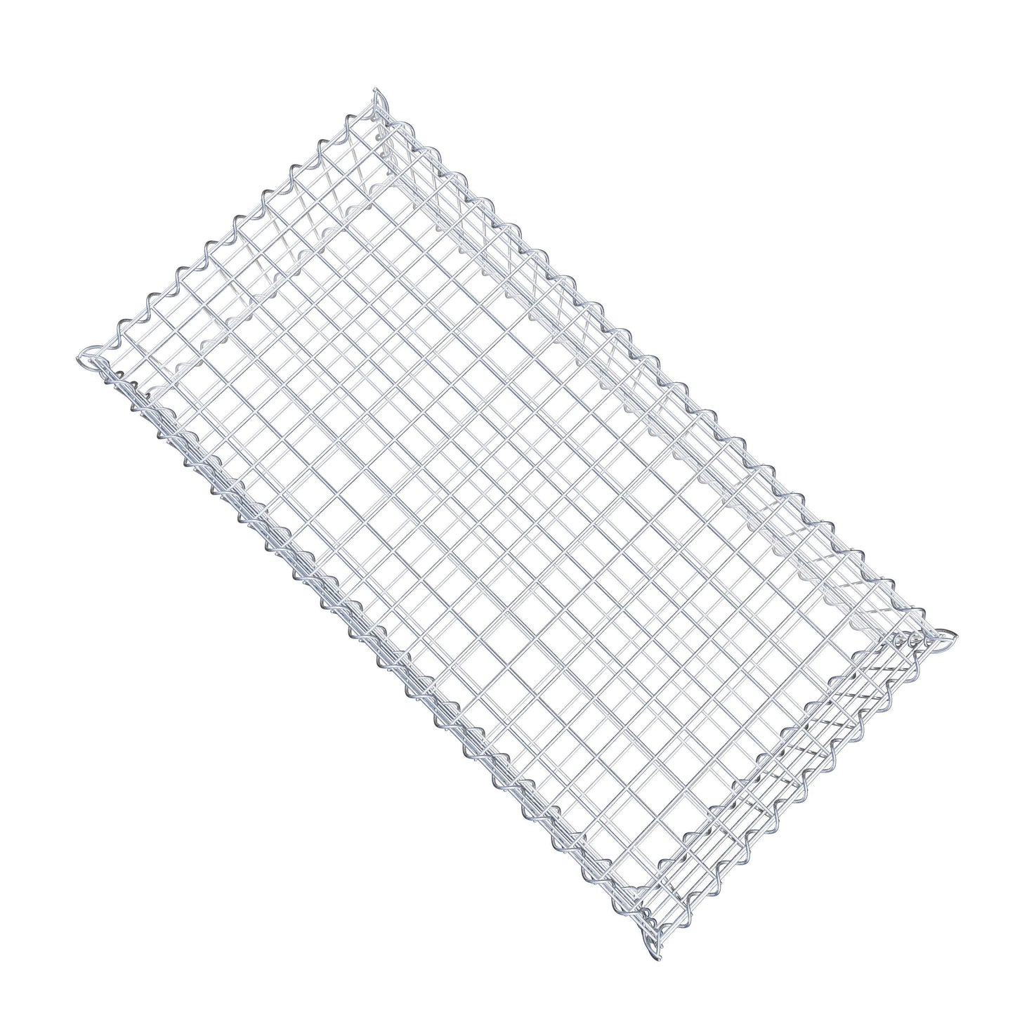 Gabion 100 cm x 20 cm x 50 cm (L x H x P), mailles 5 cm x 5 cm, spirale