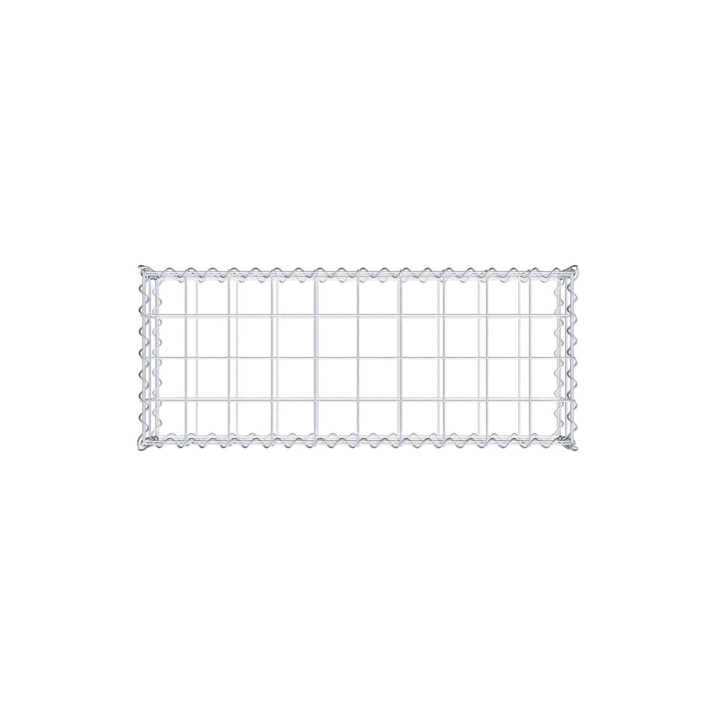Gabion 100 cm x 20 cm x 40 cm (L x H x D), maskestørrelse 10 cm x 10 cm, spiral