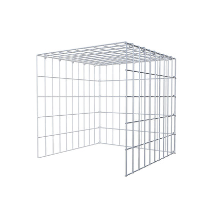 Gavión adicional tipo 4 50 cm x 50 cm x 50 cm (L x A x P), malla 5 cm x 10 cm, anillo en C