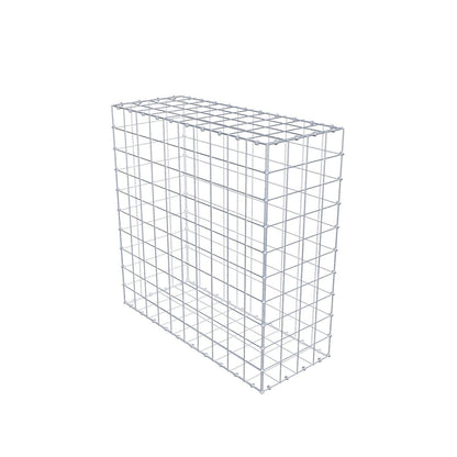 Gabbione 100 cm x 100 cm x 40 cm (L x H x P), maglia 10 x 10 cm, anello a spirale