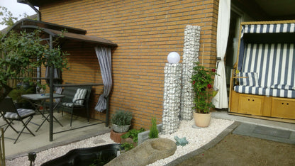 Colonna di gabbioni 22 x 22 cm MW 5 x 5 cm quadrato