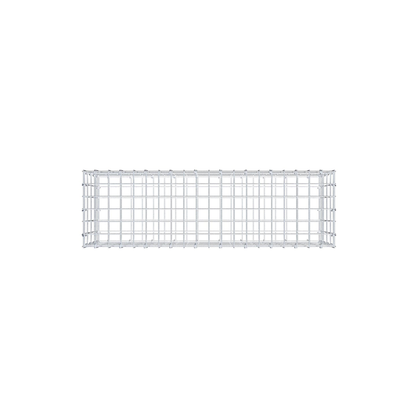 Gabion 100 cm x 40 cm x 30 cm (L x H x P), mailles 5 cm x 10 cm, anneau en C