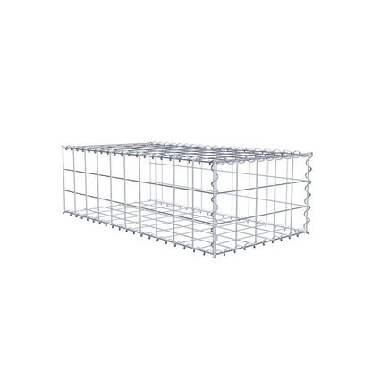 Udvokset gabion type 2 100 cm x 30 cm x 50 cm (L x H x D), maskestørrelse 10 cm x 10 cm, spiral