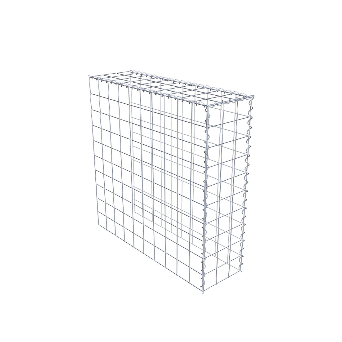 Gabião Tipo 4 100 cm x 100 cm x 30 cm (C x A x P), malhagem 10 cm x 10 cm, espiral