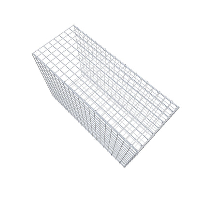 Monteret gabion type 2 100 cm x 70 cm x 40 cm (L x H x D), maskestørrelse 5 cm x 5 cm, C-ring