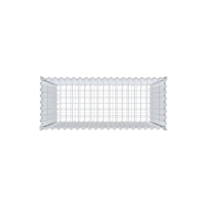 Gabion 100 cm x 100 cm x 40 cm (L x H x D), maskestørrelse 5 cm x 5 cm, spiral