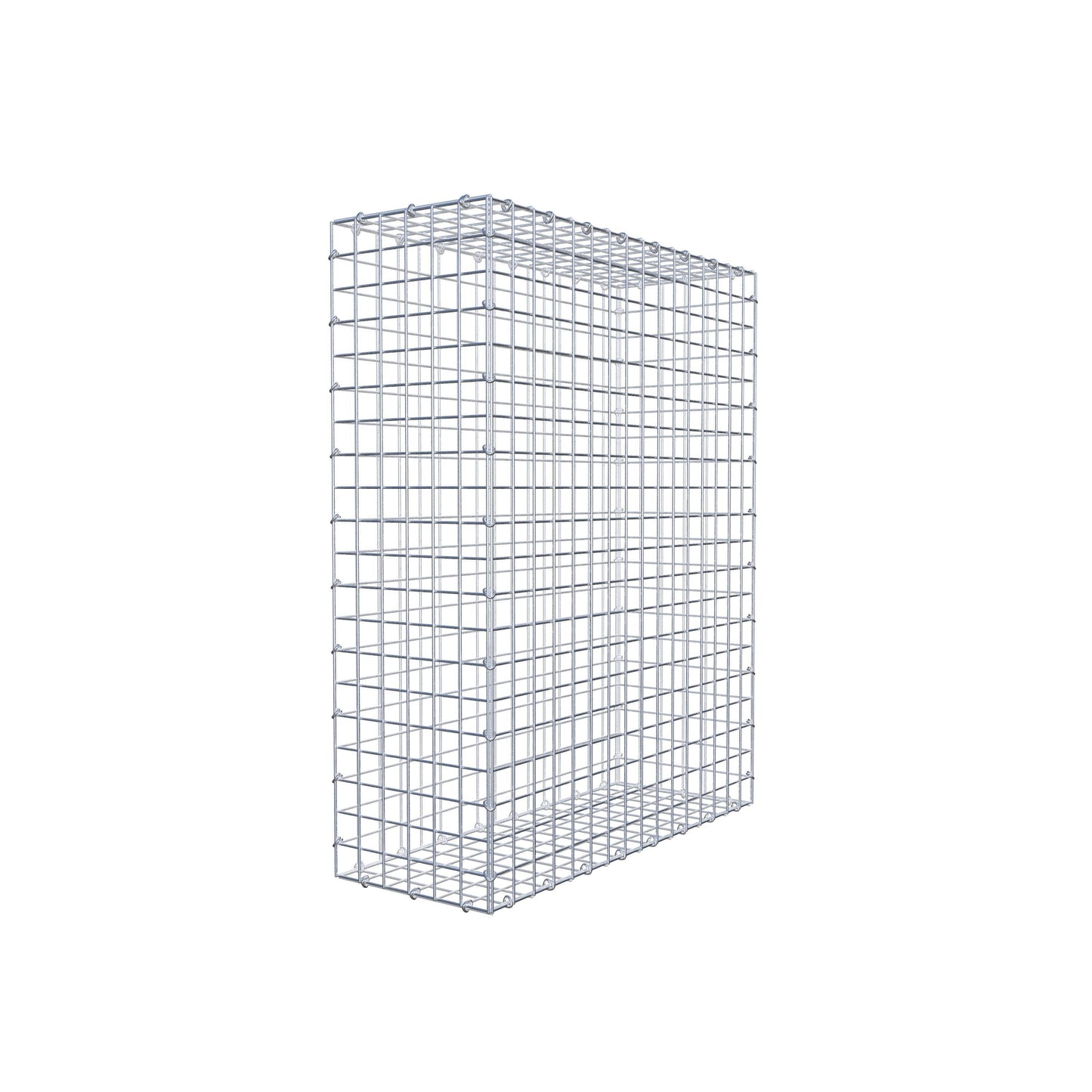 Gabion 100 cm x 80 cm x 30 cm (L x H x P), mailles 5 cm x 5 cm, anneau en C