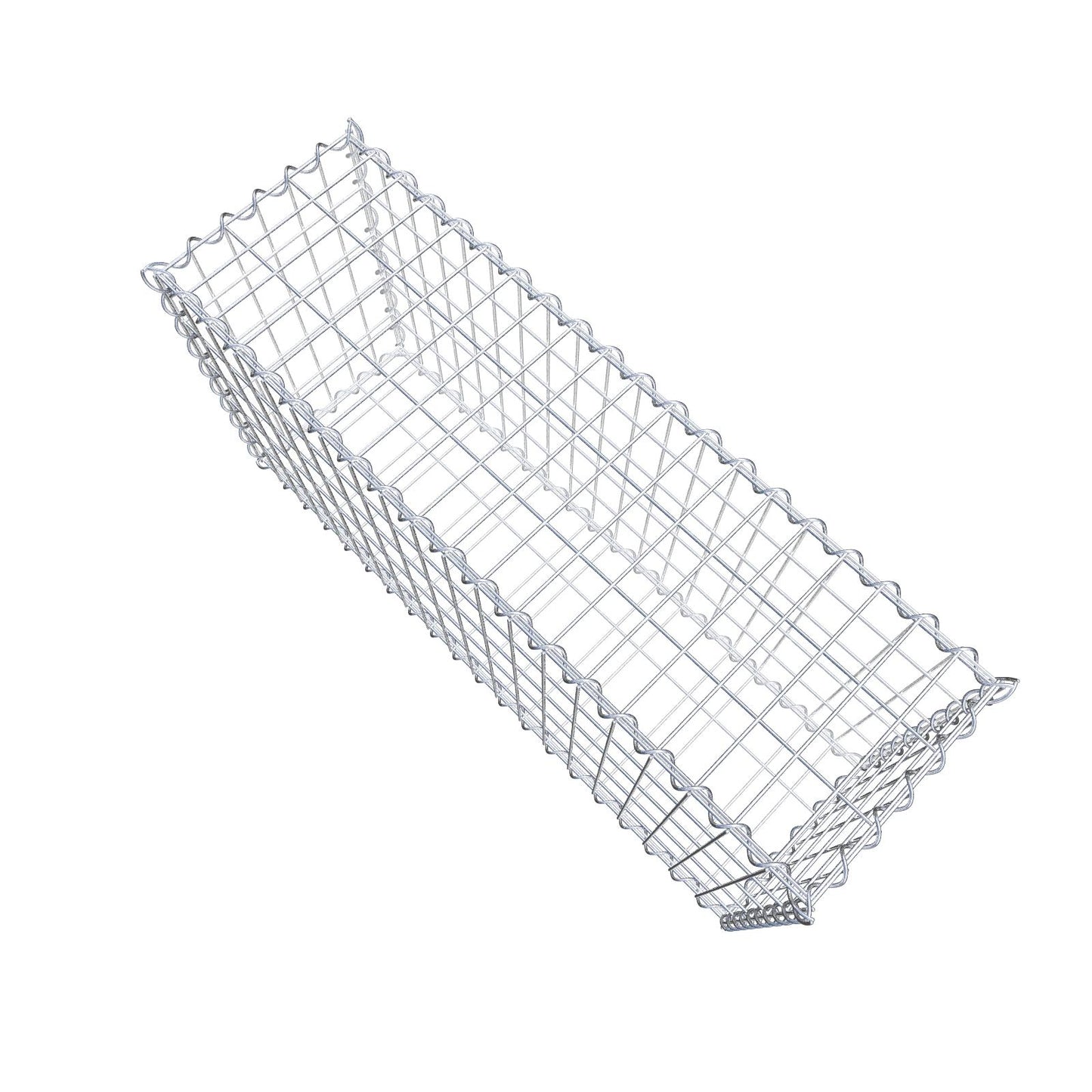 Gabbione 100 cm x 50 cm x 30 cm (L x H x P), maglia 5 cm x 10 cm, spirale