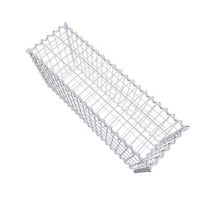 Gabbione 100 cm x 50 cm x 30 cm (L x H x P), maglia 5 cm x 10 cm, spirale