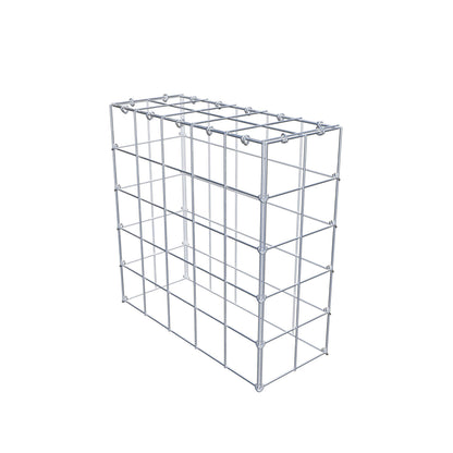 Mounted gabion type 3 50 cm x 50 cm x 20 cm (L x H x D), mesh size 10 cm x 10 cm, C-ring