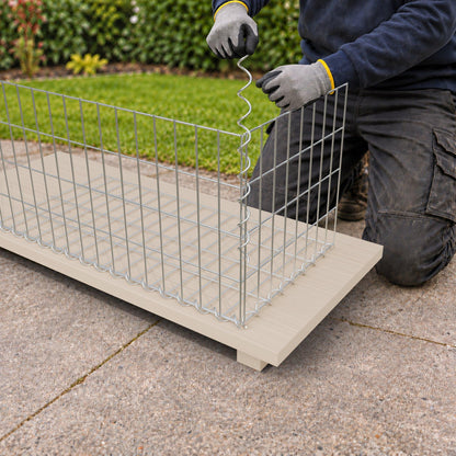 Gabion 80 cm x 40 cm x 40 cm (L x H x P), mailles 5 cm x 10 cm, spirale