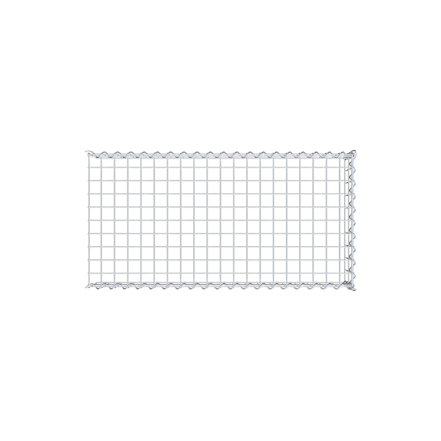Gabião Tipo 4 100 cm x 20 cm x 50 cm (C x A x P), malhagem 5 cm x 10 cm, espiral