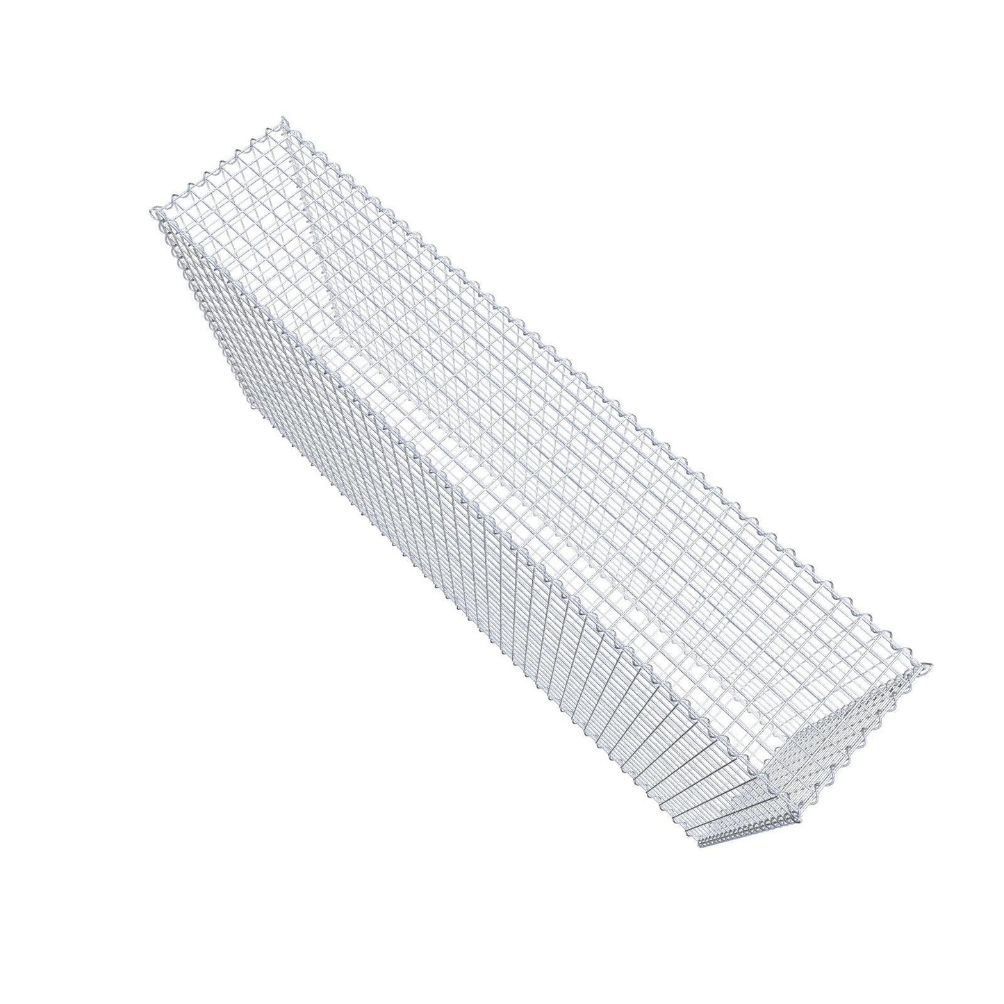 Gabion 200 cm x 100 cm x 40 cm (L x H x D), mesh size 5 cm x 5 cm, spiral