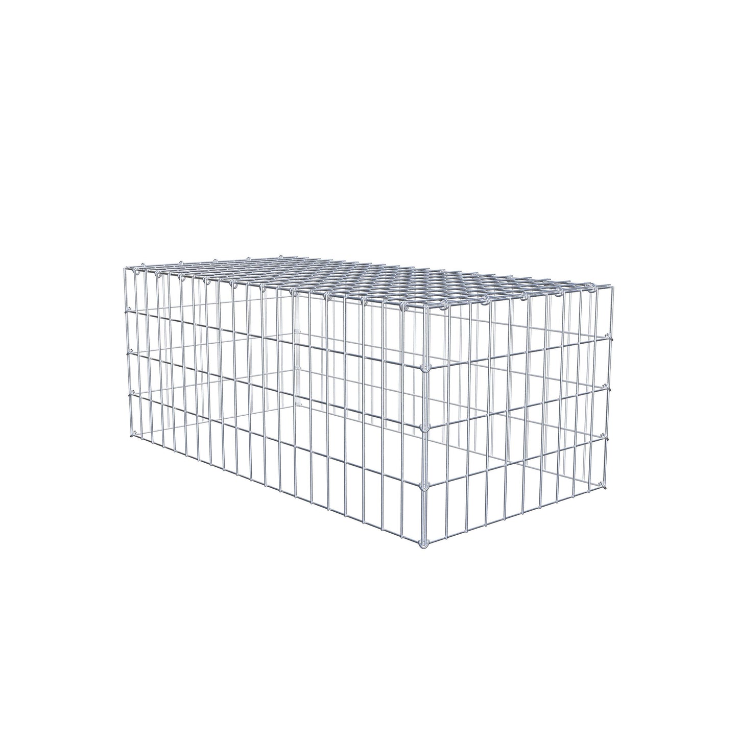Gabião tipo 3 100 cm x 40 cm x 50 cm (C x A x P), malhagem 5 cm x 10 cm, anel C