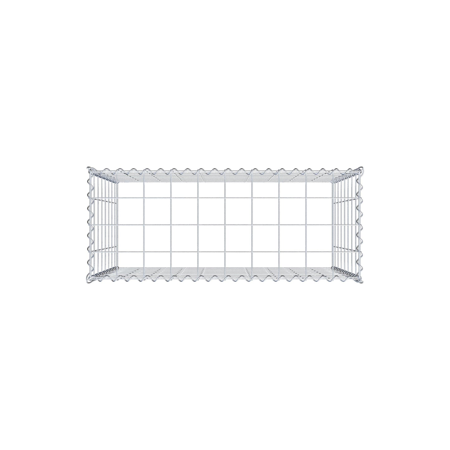 Extra gabion typ 3 100 cm x 80 cm x 40 cm (L x H x D), maskstorlek 10 cm x 10 cm, spiral