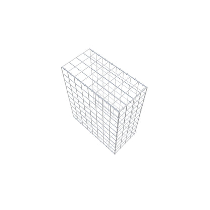 Monteret gabion type 2 100 cm x 80 cm x 40 cm (L x H x D), maskestørrelse 10 cm x 10 cm, C-ring