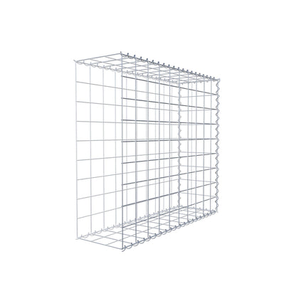 Opvokset gabion type 2 100 cm x 90 cm x 30 cm (L x H x D), maskestørrelse 10 cm x 10 cm, spiral