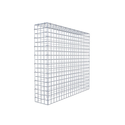 Monteret gabion type 3 100 cm x 90 cm x 20 cm (L x H x D), maskestørrelse 5 cm x 5 cm, C-ring