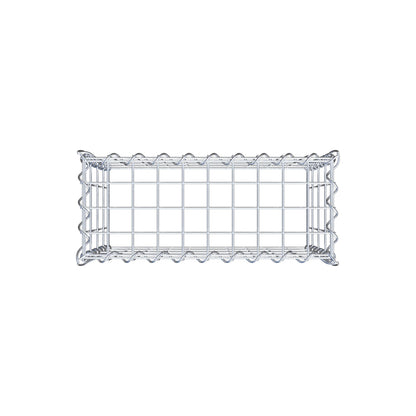 Gabion rapporté type 3 50 cm x 40 cm x 20 cm (L x H x P), mailles 5 cm x 10 cm, spirale