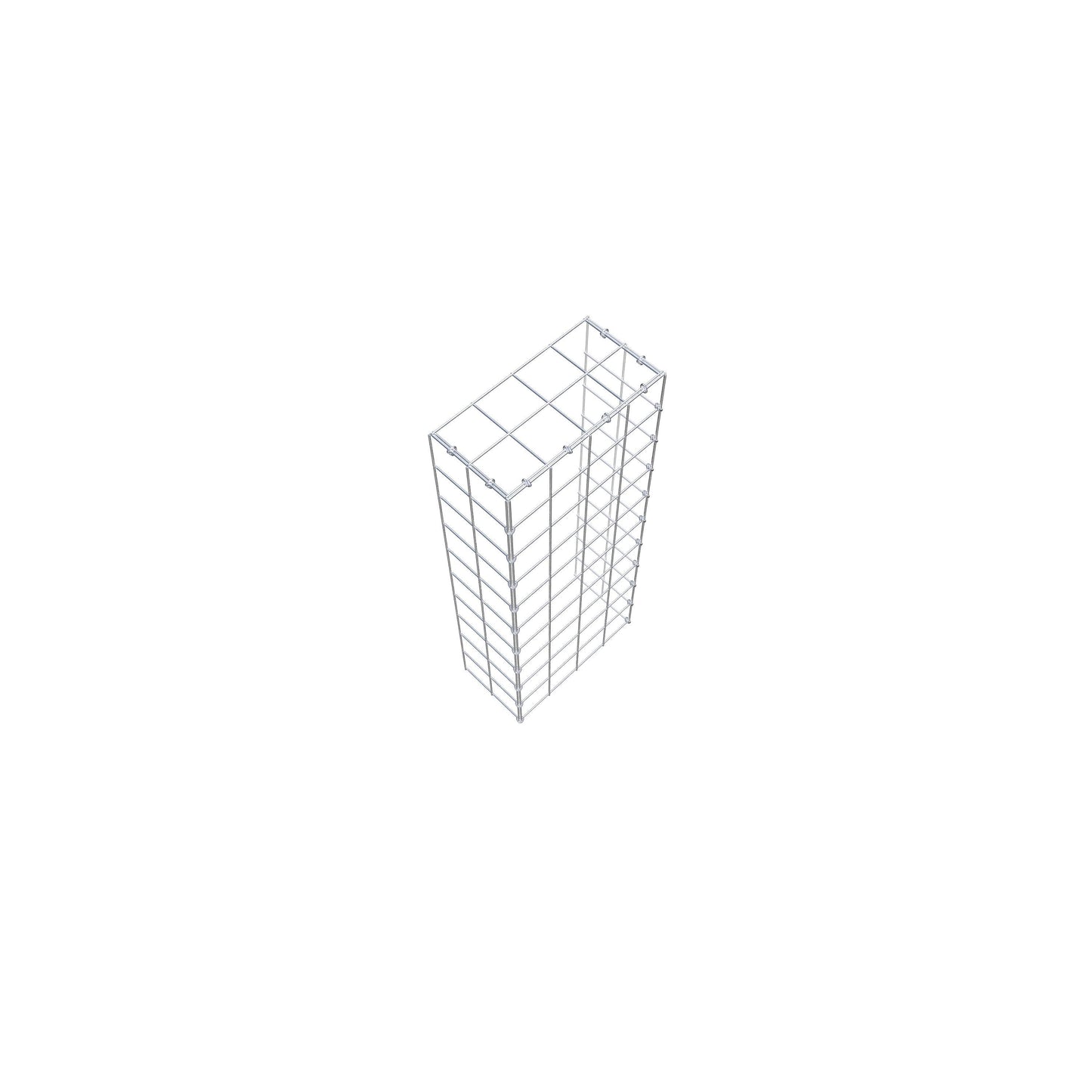 Gabião Tipo 4 100 cm x 20 cm x 40 cm (C x A x P), malhagem 10 cm x 10 cm, anel C
