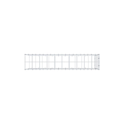 Mounted gabion type 2 100 cm x 40 cm x 20 cm (L x H x D), mesh size 10 cm x 10 cm, C-ring
