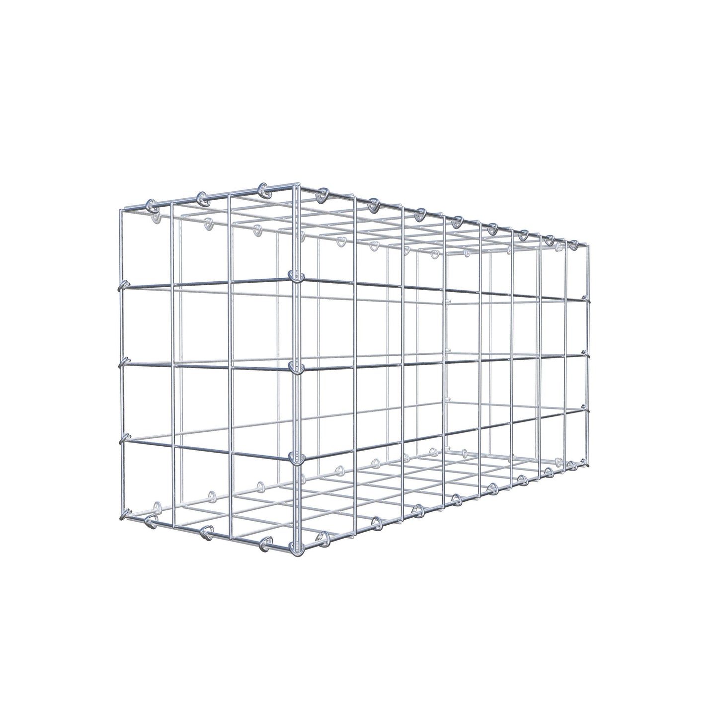 Gabião 80 cm x 40 cm x 30 cm (C x A x P), malhagem 10 cm x 10 cm, anel C