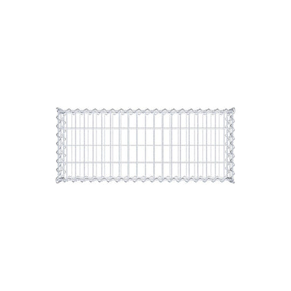 Gabião 100 cm x 20 cm x 40 cm (C x A x P), malhagem 5 cm x 10 cm, espiral