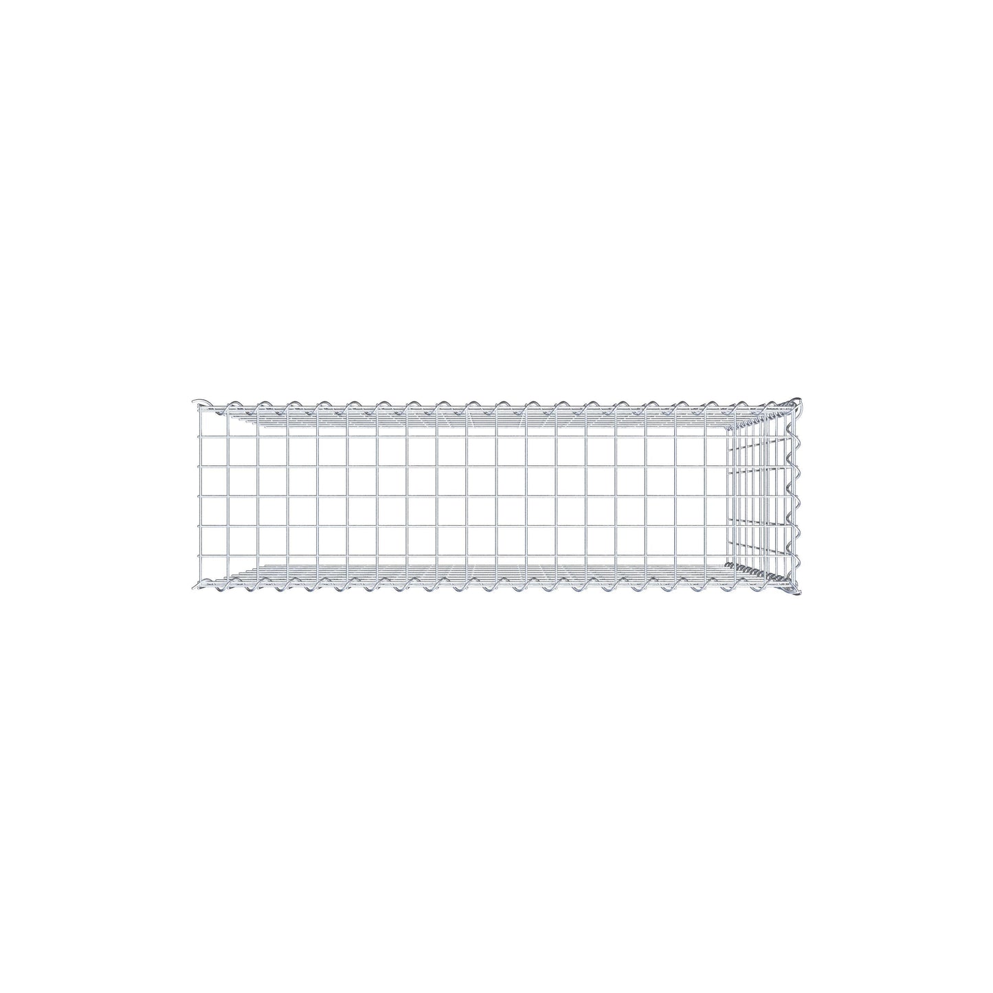 Gabião Tipo 4 100 cm x 90 cm x 30 cm (C x A x P), malhagem 5 cm x 10 cm, espiral