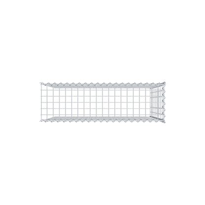 Gabião Tipo 4 100 cm x 90 cm x 30 cm (C x A x P), malhagem 5 cm x 10 cm, espiral