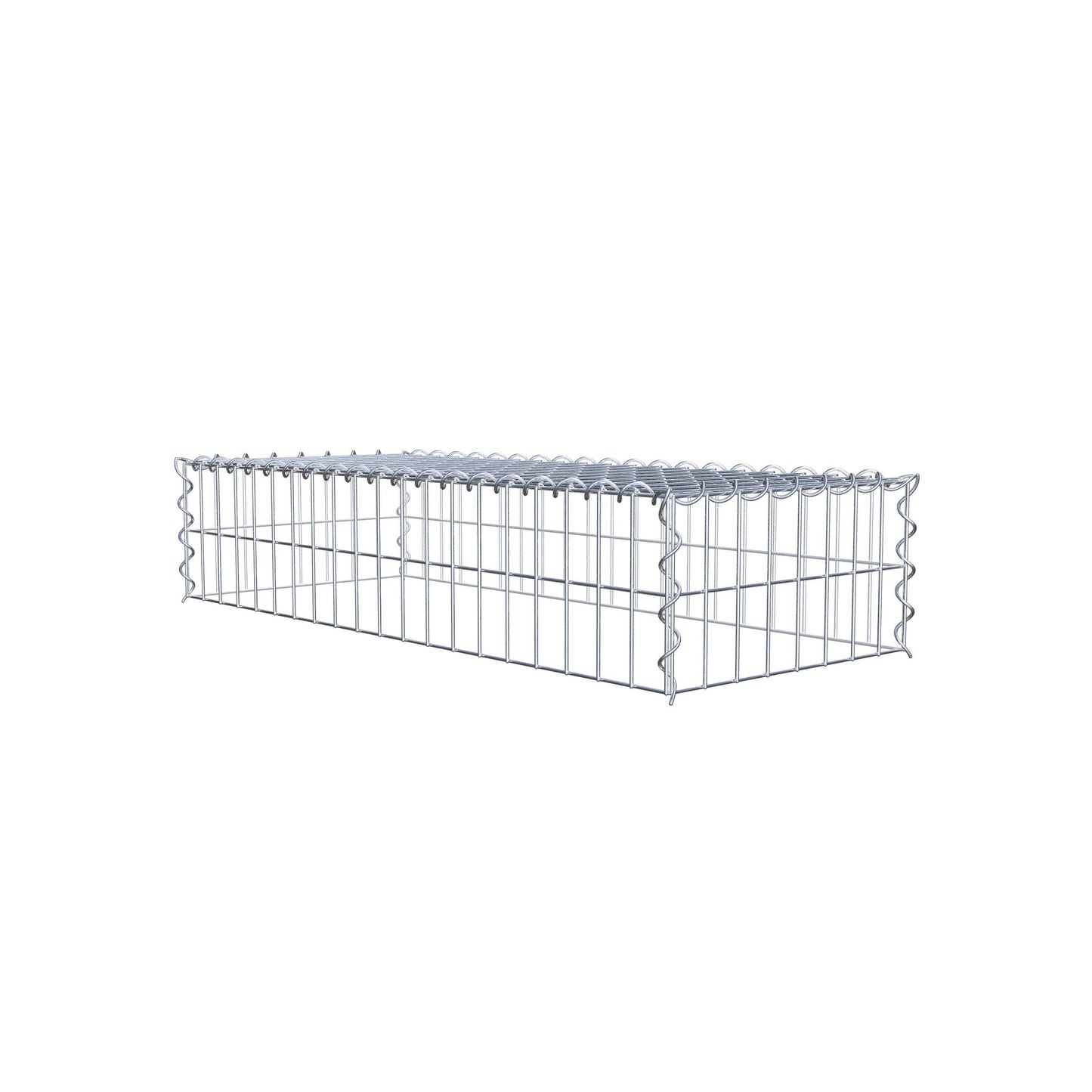 Grown-on gabion type 3 100 cm x 20 cm x 40 cm (L x H x D), mesh size 5 cm x 10 cm, spiral