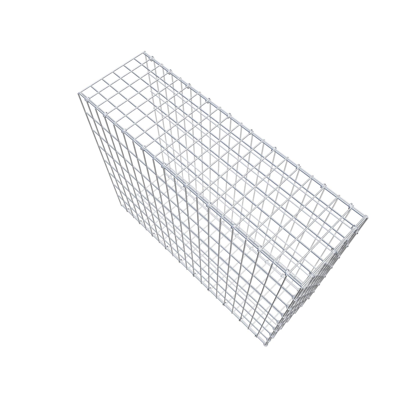 Anbaugabione Typ 2 100 cm x 80 cm x 30 cm, Maschenweite 5 cm x 10 cm, C-Ring