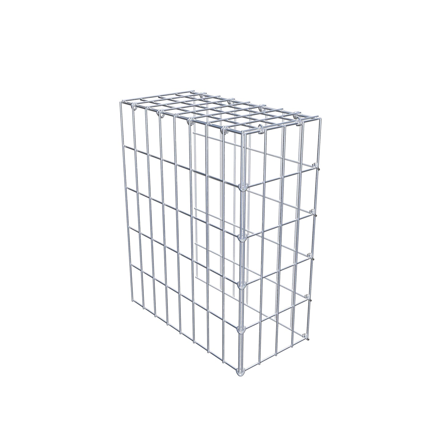 Gabião Tipo 4 50 cm x 40 cm x 20 cm (C x A x P), malhagem 5 cm x 10 cm, anel C